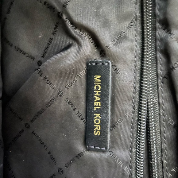 Michael Kors Black Leather Tote Bag - Picture 3 of 4